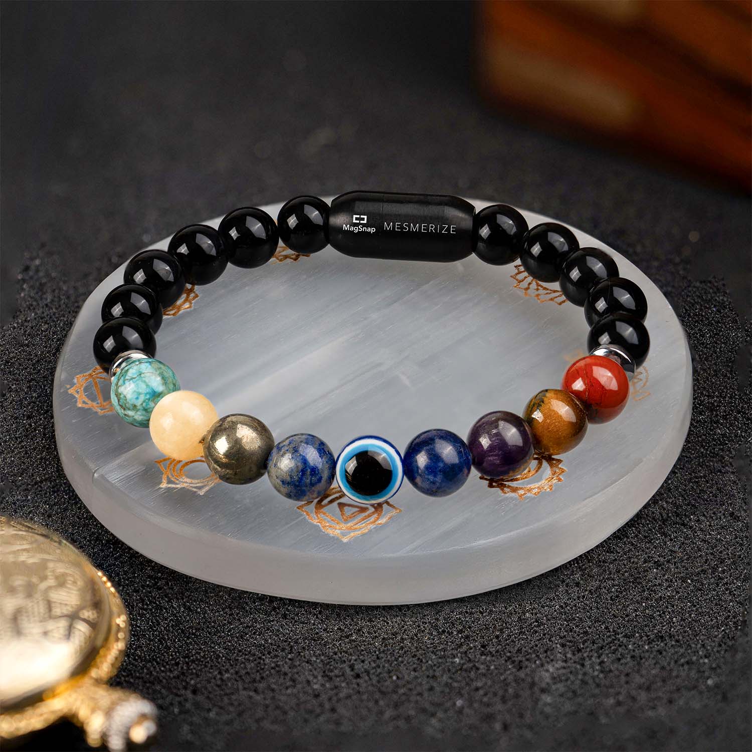 9 Chakra Selenite Charging Plate - Image 5