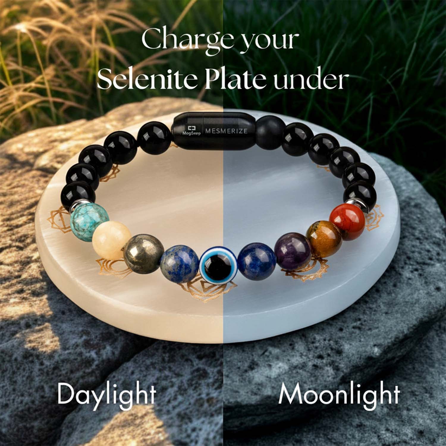 9 Chakra Selenite Charging Plate - Image 7