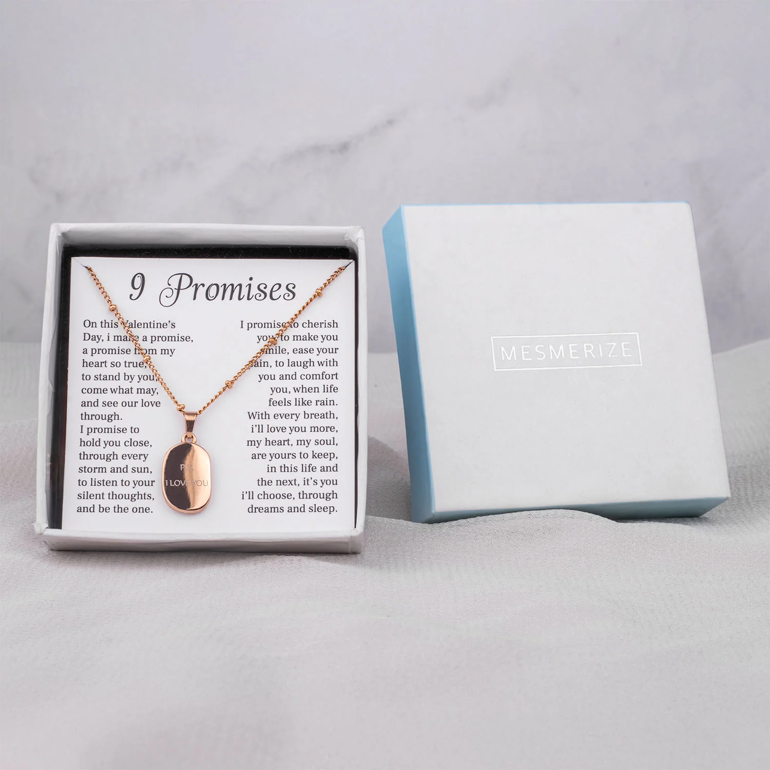 9 Promises Card With Necklace For Women - Image 19