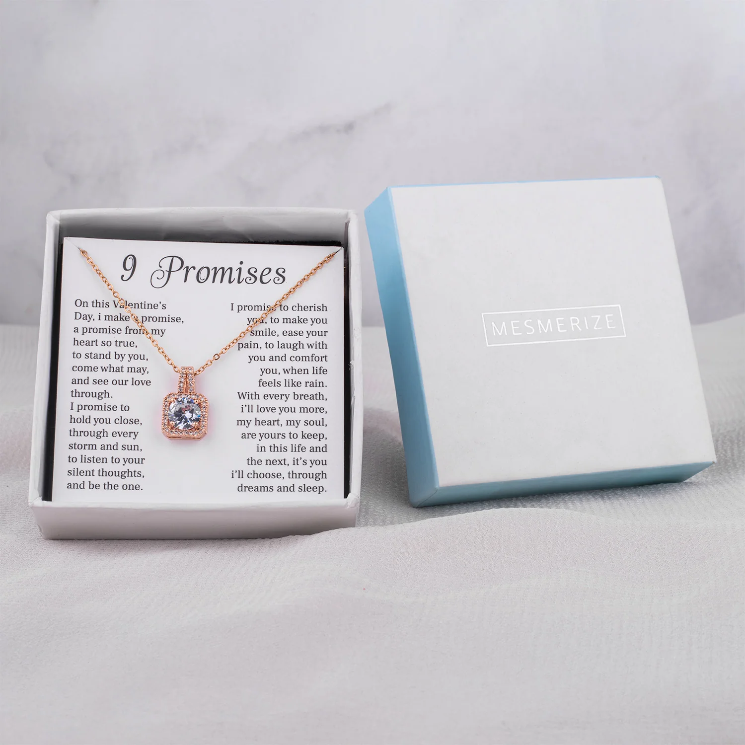 9 Promises Card With Necklace For Women - Image 31
