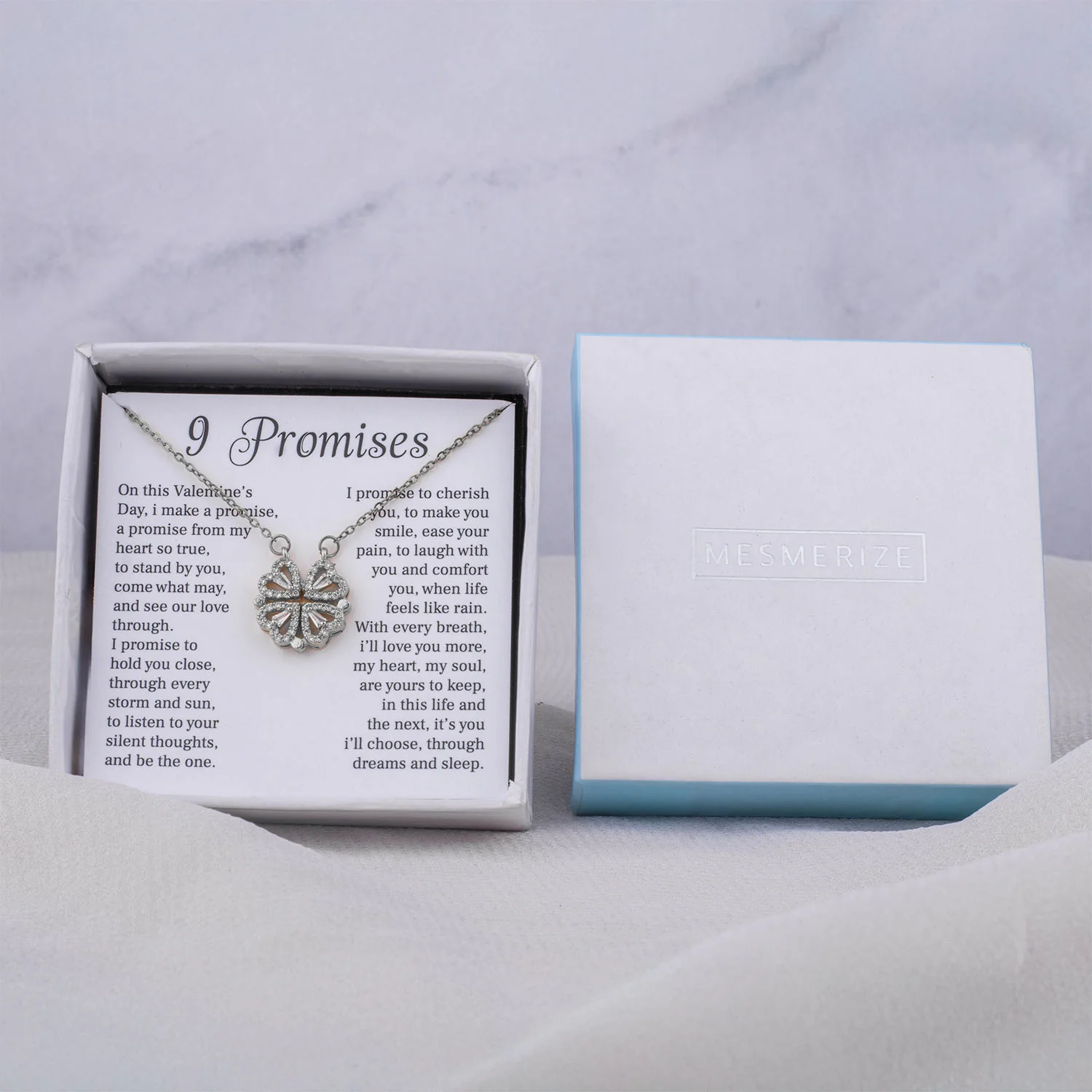 9 Promises Card With Necklace For Women - Image 4