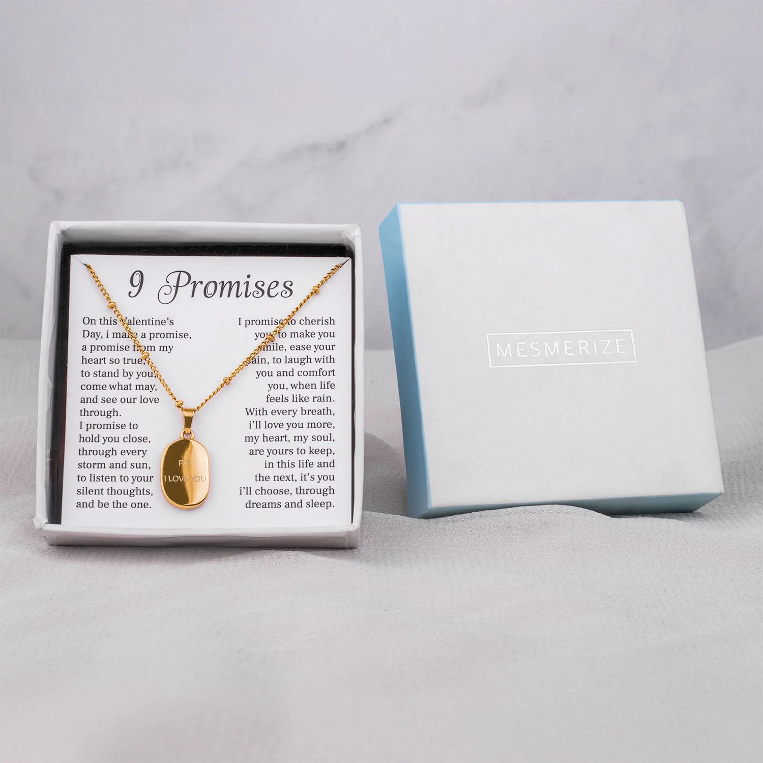 9 Promises Card With Necklace For Women - Image 40