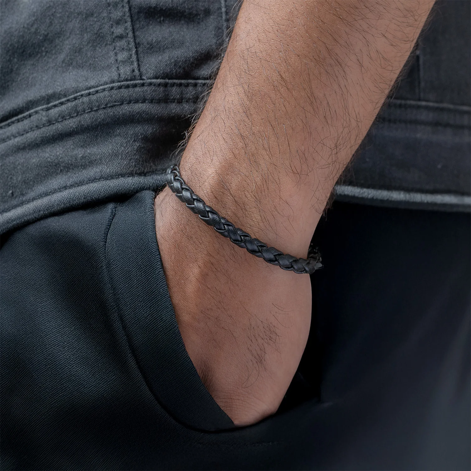 Alpha Braided NeoLeather Bracelet with MagSnap2 - Image 2