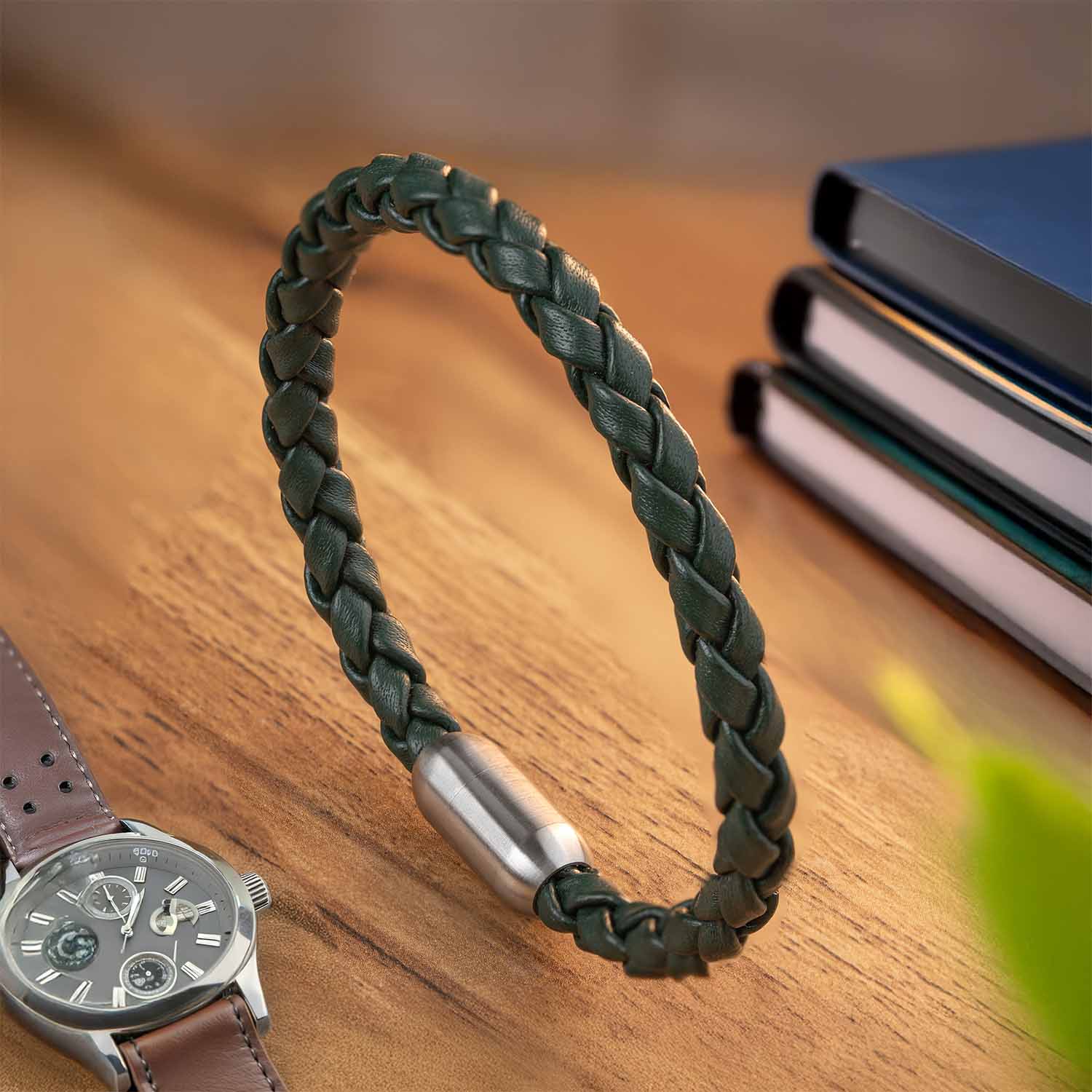 Alpha Braided NeoLeather Bracelet with MagSnap2 - Image 6