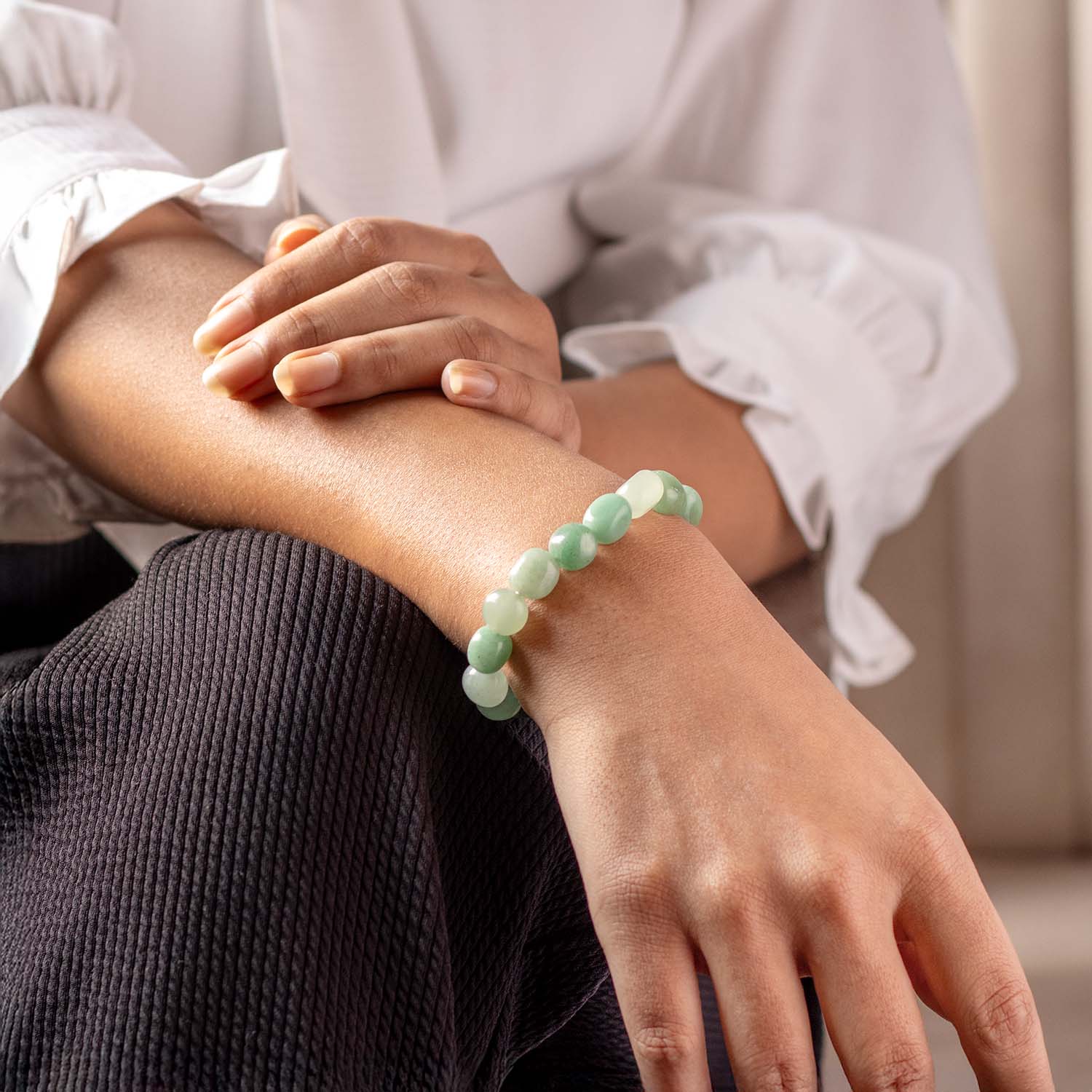 Aventurine Tumble Natural Stone Bracelet - Image 2