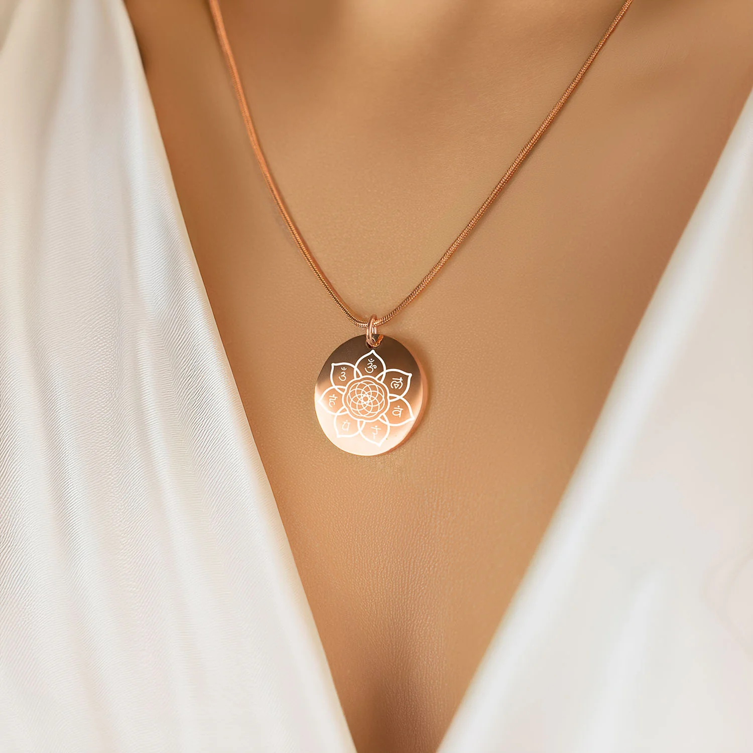 Balance 7 Chakra Circle Necklace - Image 10