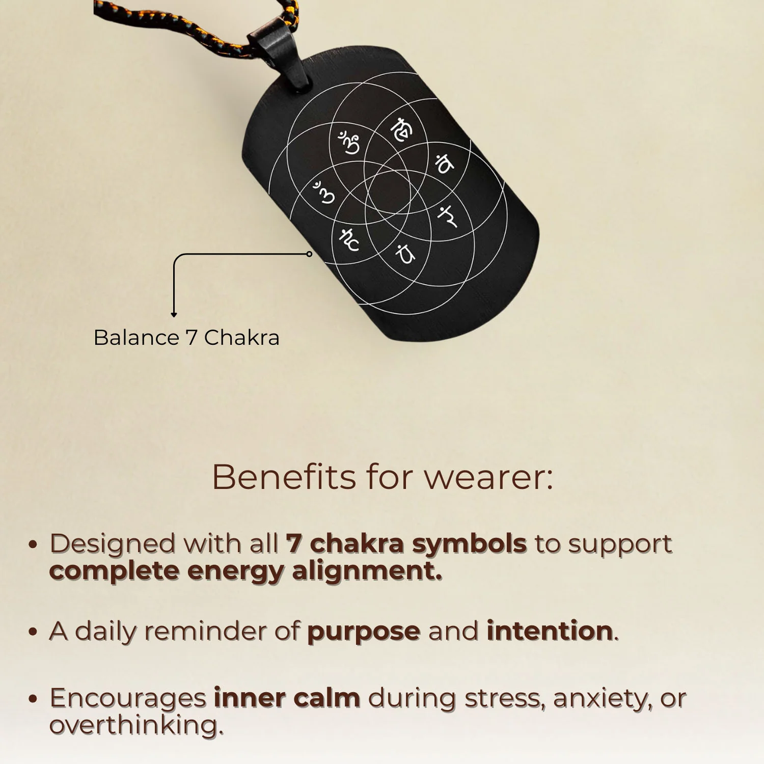 Balance 7 Chakra Tag Necklace - Image 10