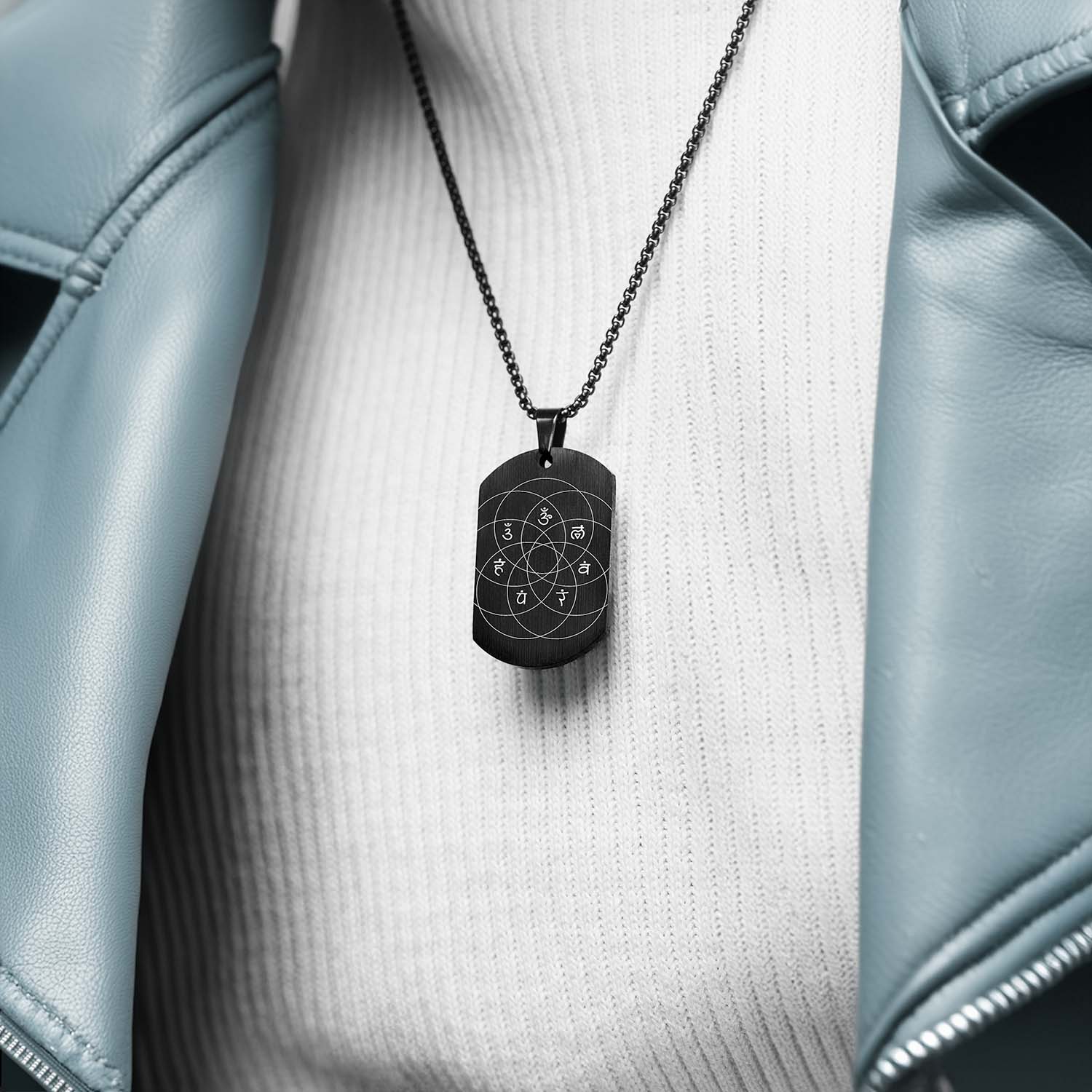 Balance 7 Chakra Tag Necklace - Image 3