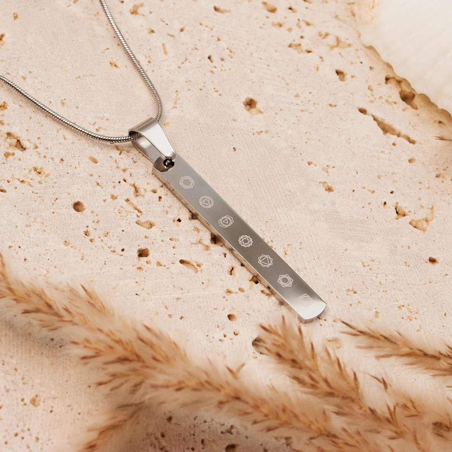 Balance 7 Chakra Tag Necklace - Image 5