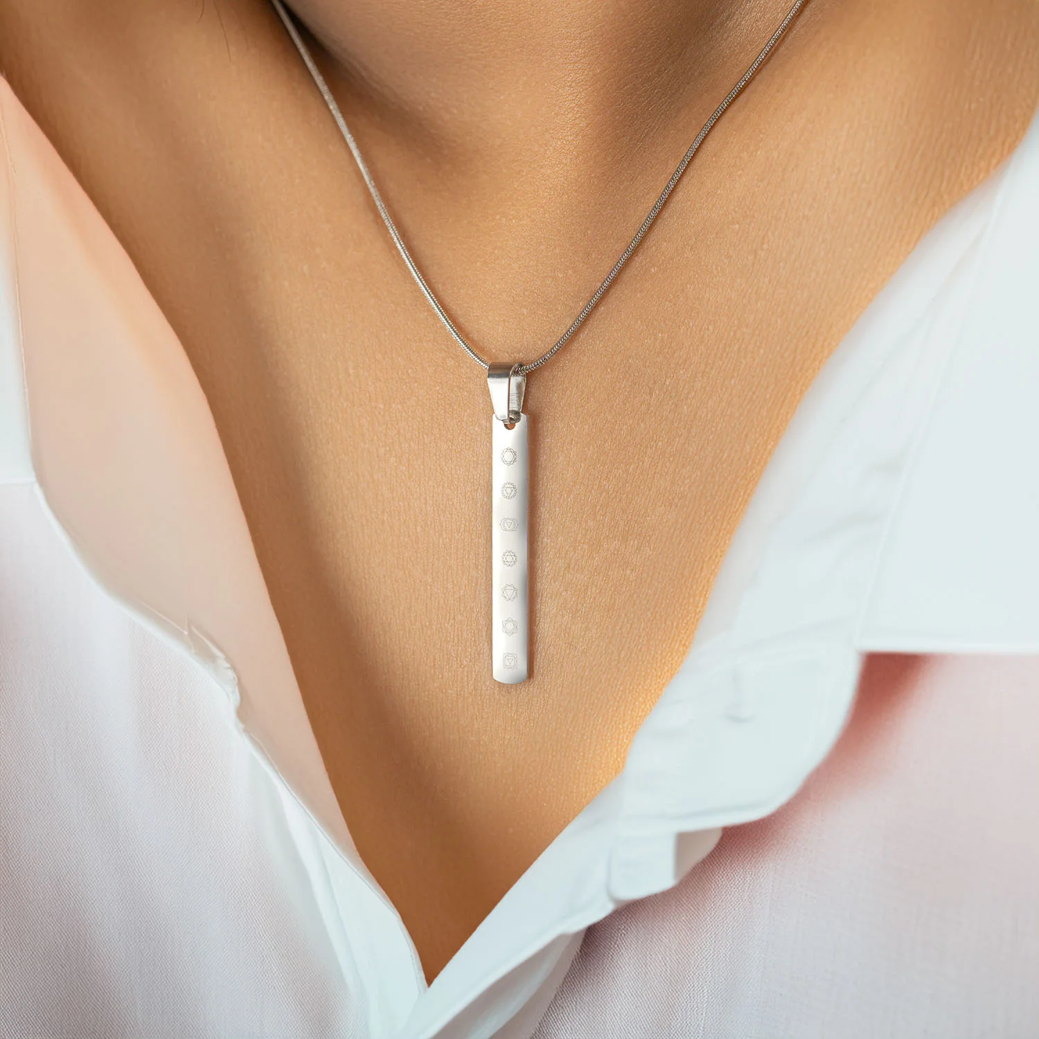 Balance 7 Chakra Tag Necklace - Image 6