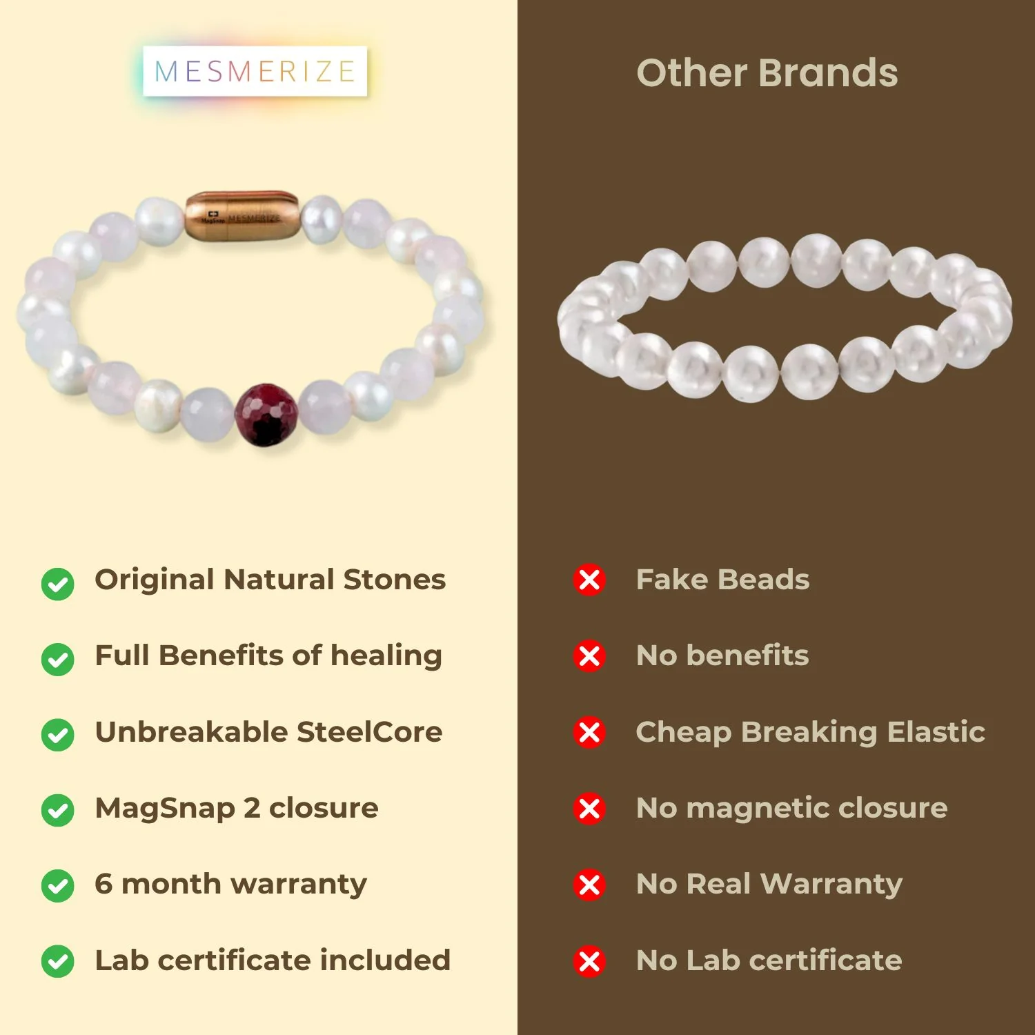 Beauty Pearl Natural Stone Bracelet With MagSnap2 - Image 6
