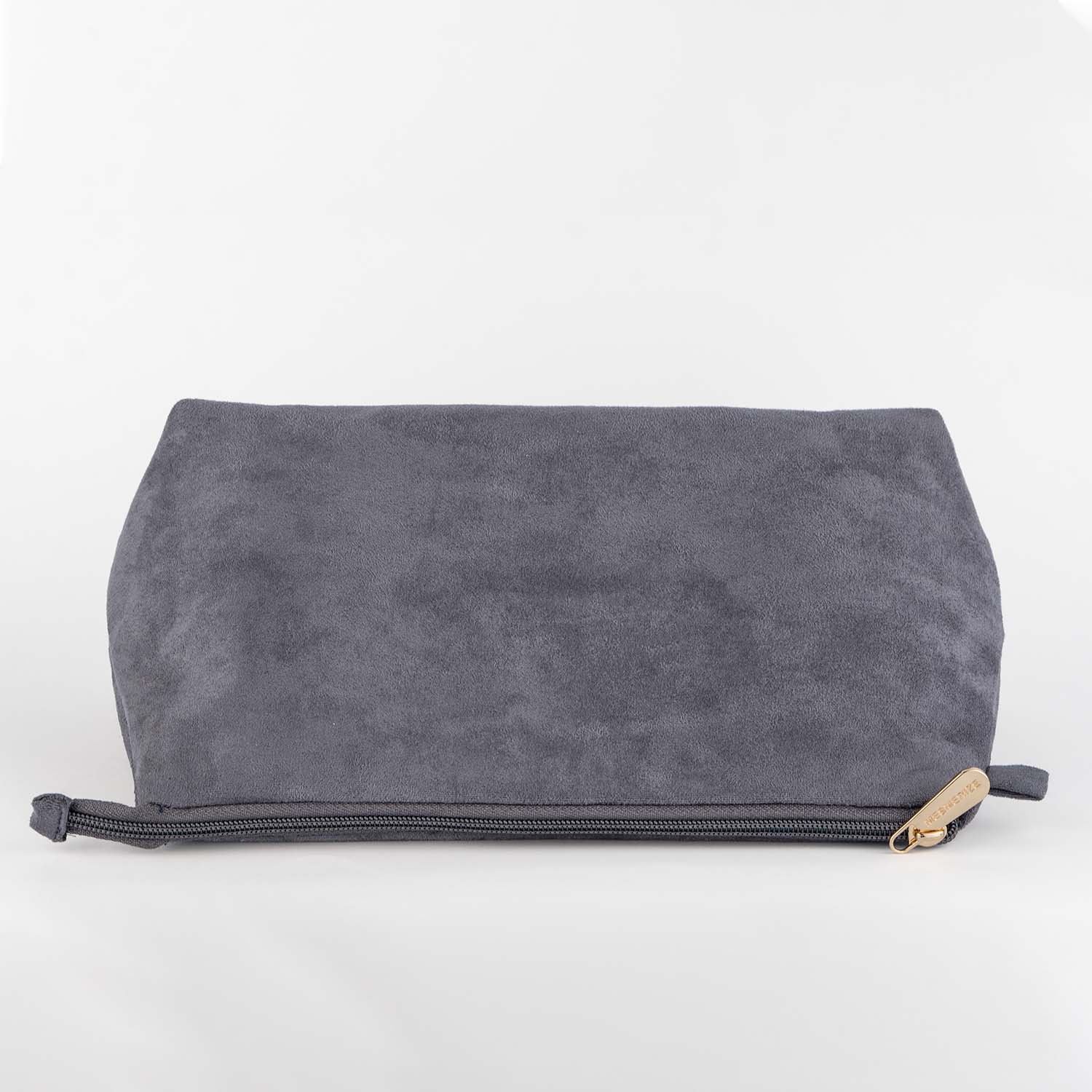 Big Frost Grey Suede Travel Pouch - Image 3