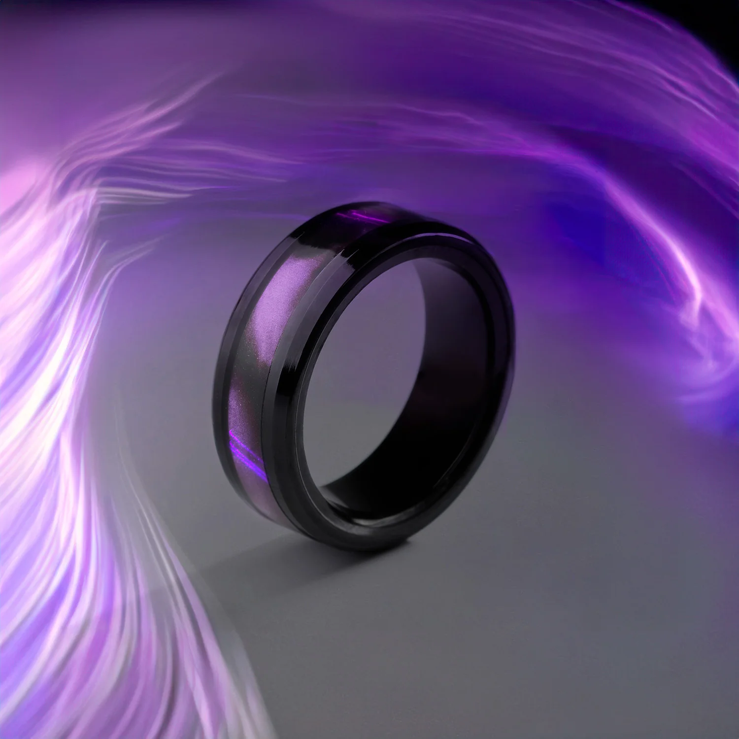 Black Flash Inlay Ring - Image 11