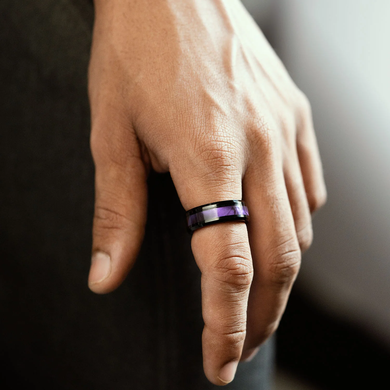Black Flash Inlay Ring - Image 12