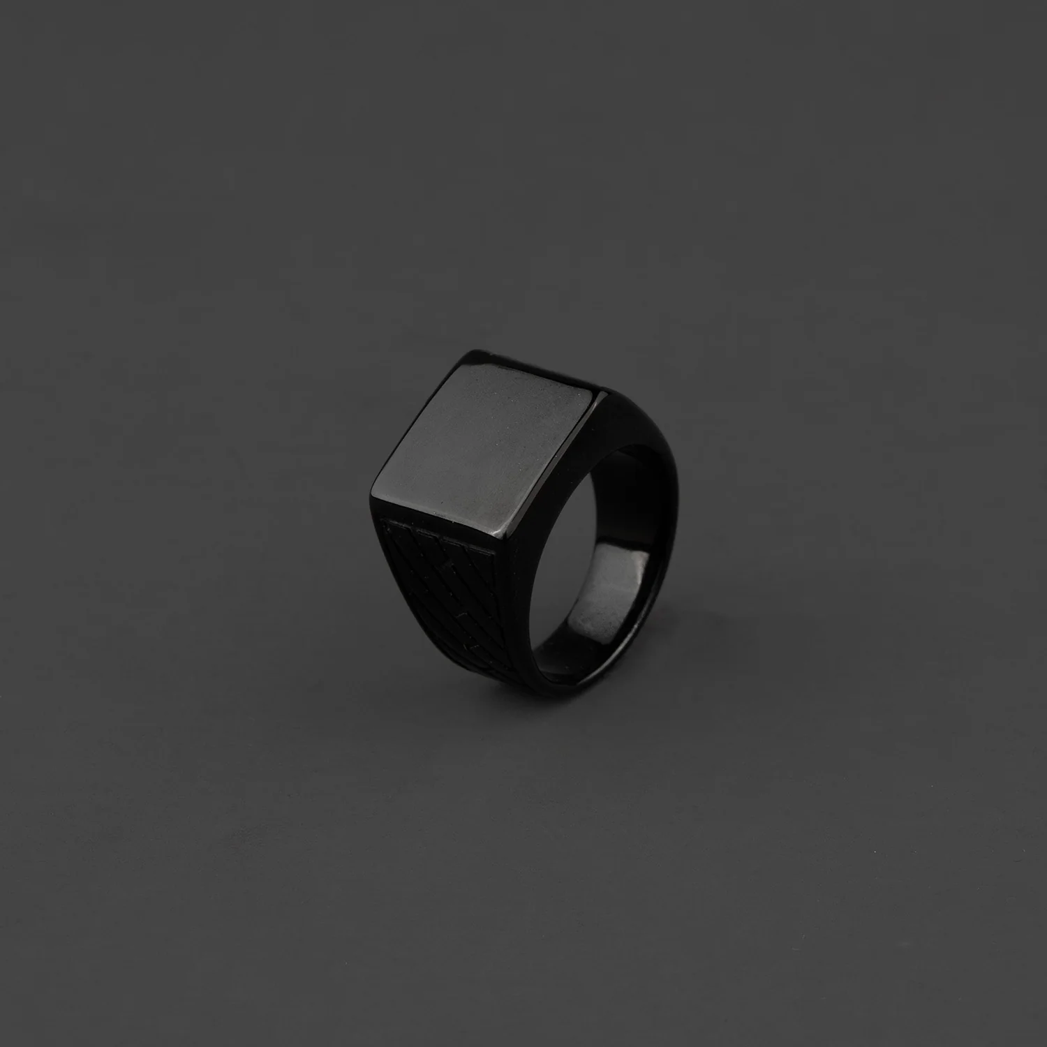 Black Hercules Signet Ring - Image 4