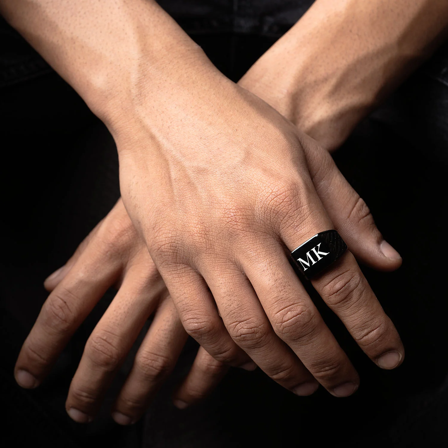 Black Hercules Signet Ring - Image 7