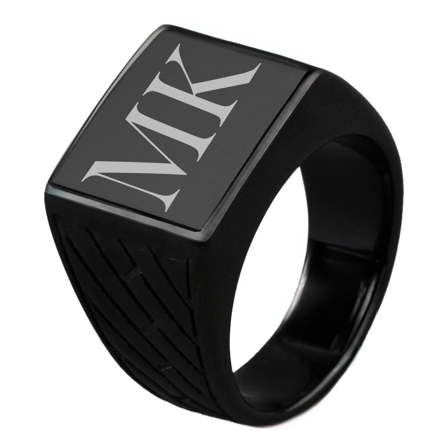 Black Hercules Signet Ring - Image 9
