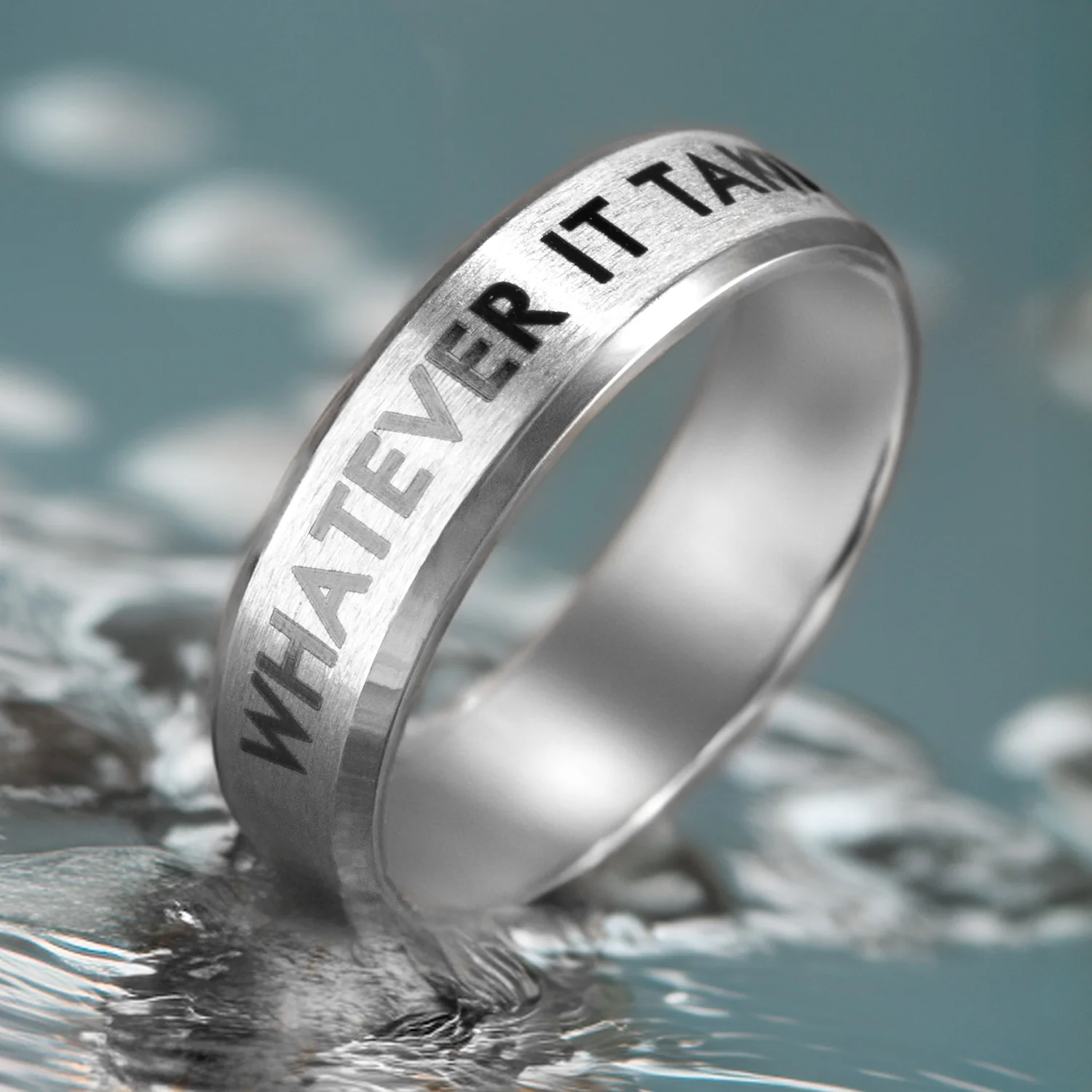 Personalised Beveled Band Ring - Image 28