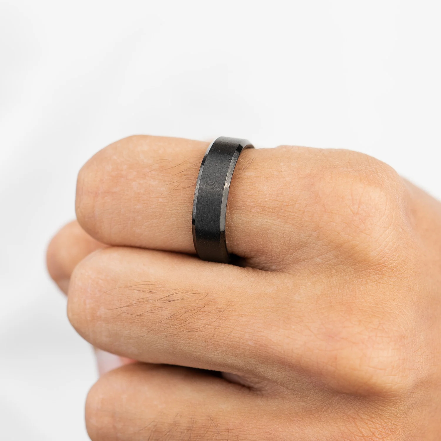 Personalised Beveled Band Ring - Image 9