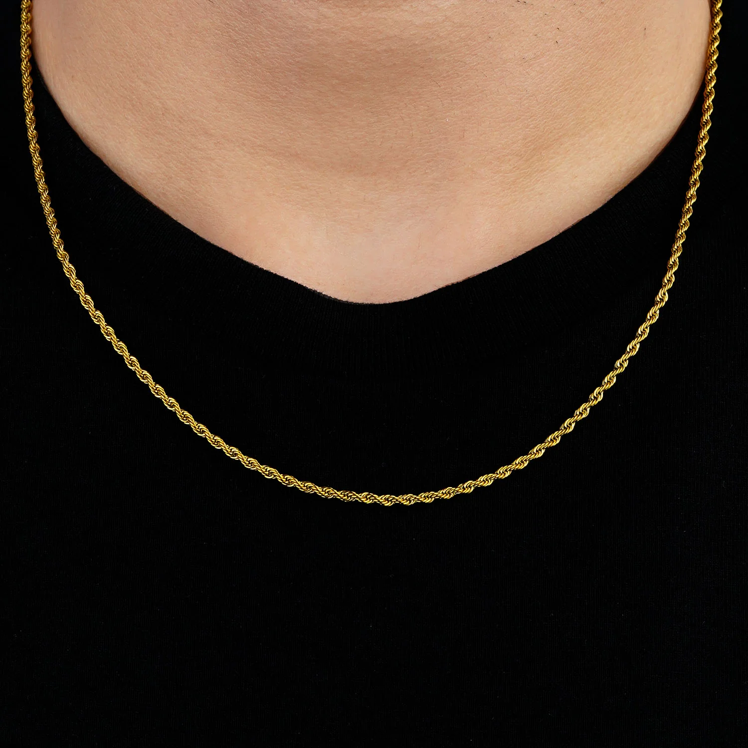 Oscar Rope Chain 2mm Necklace - Image 10