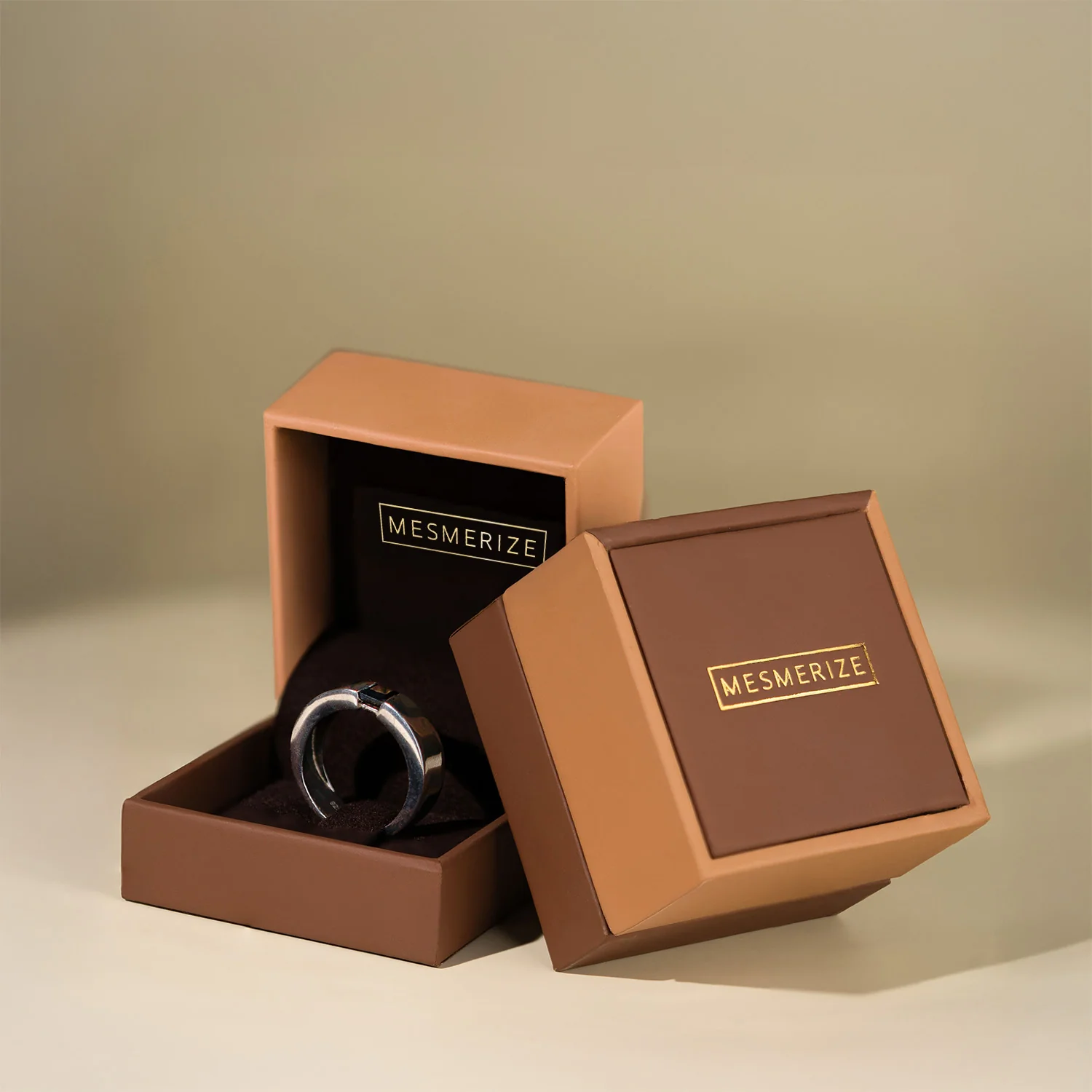 Black Rhodium Plated Pure 925 Silver Ring With Onyx Gem Stone - Image 4