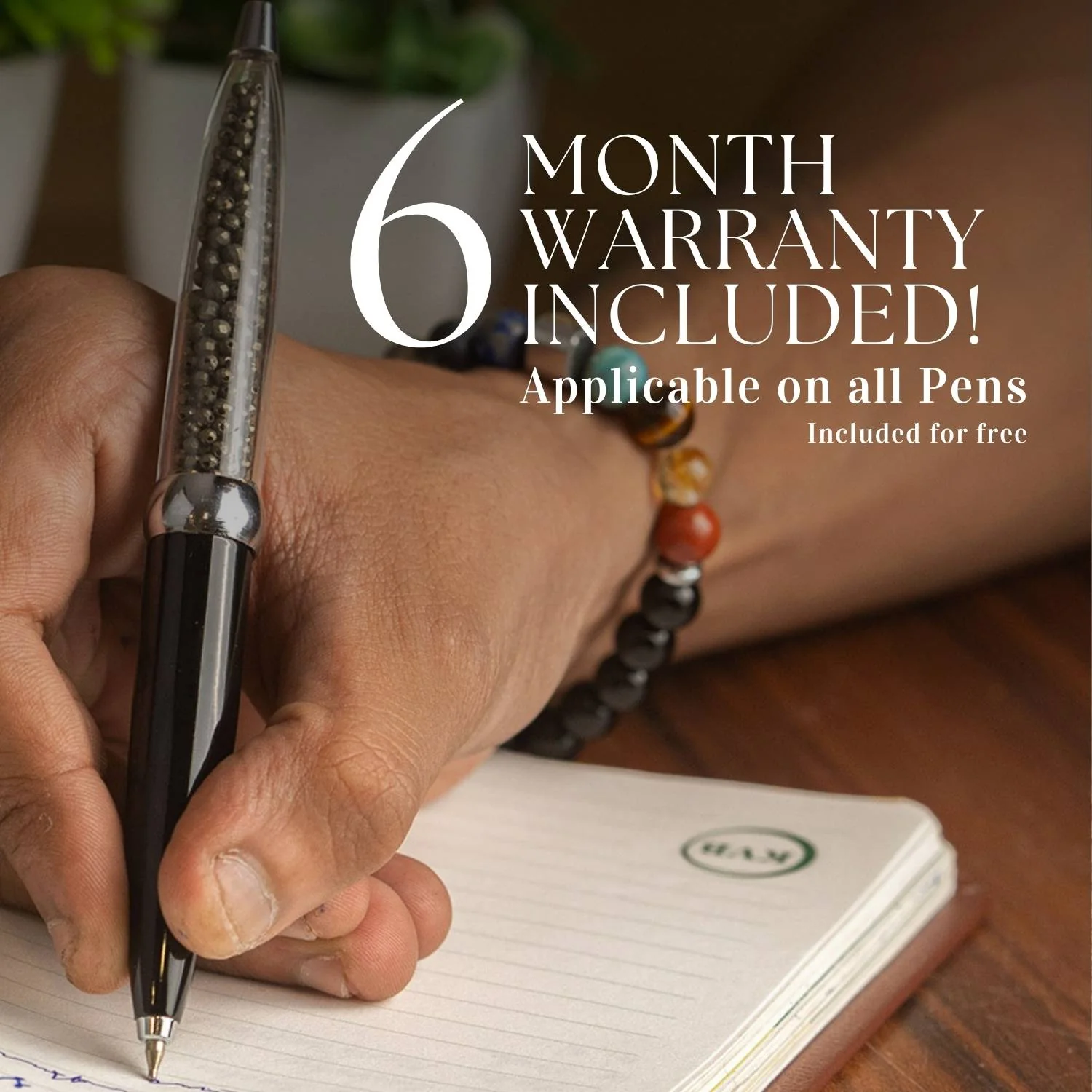 Black Spinel MagSpin Rotating Desk Pen with DryFlow Ink - Image 13