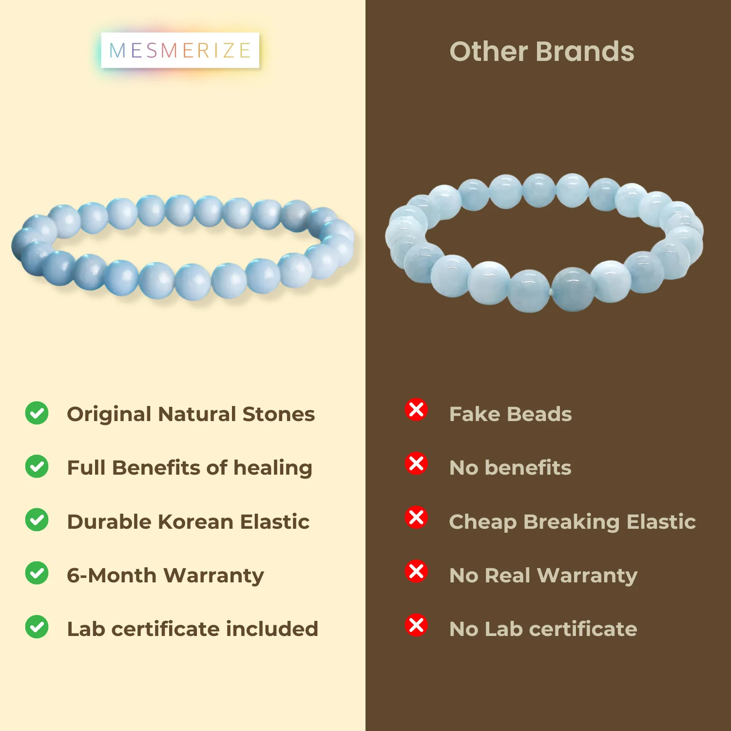 Calming Angelite Natural Stone Bracelet - Image 15