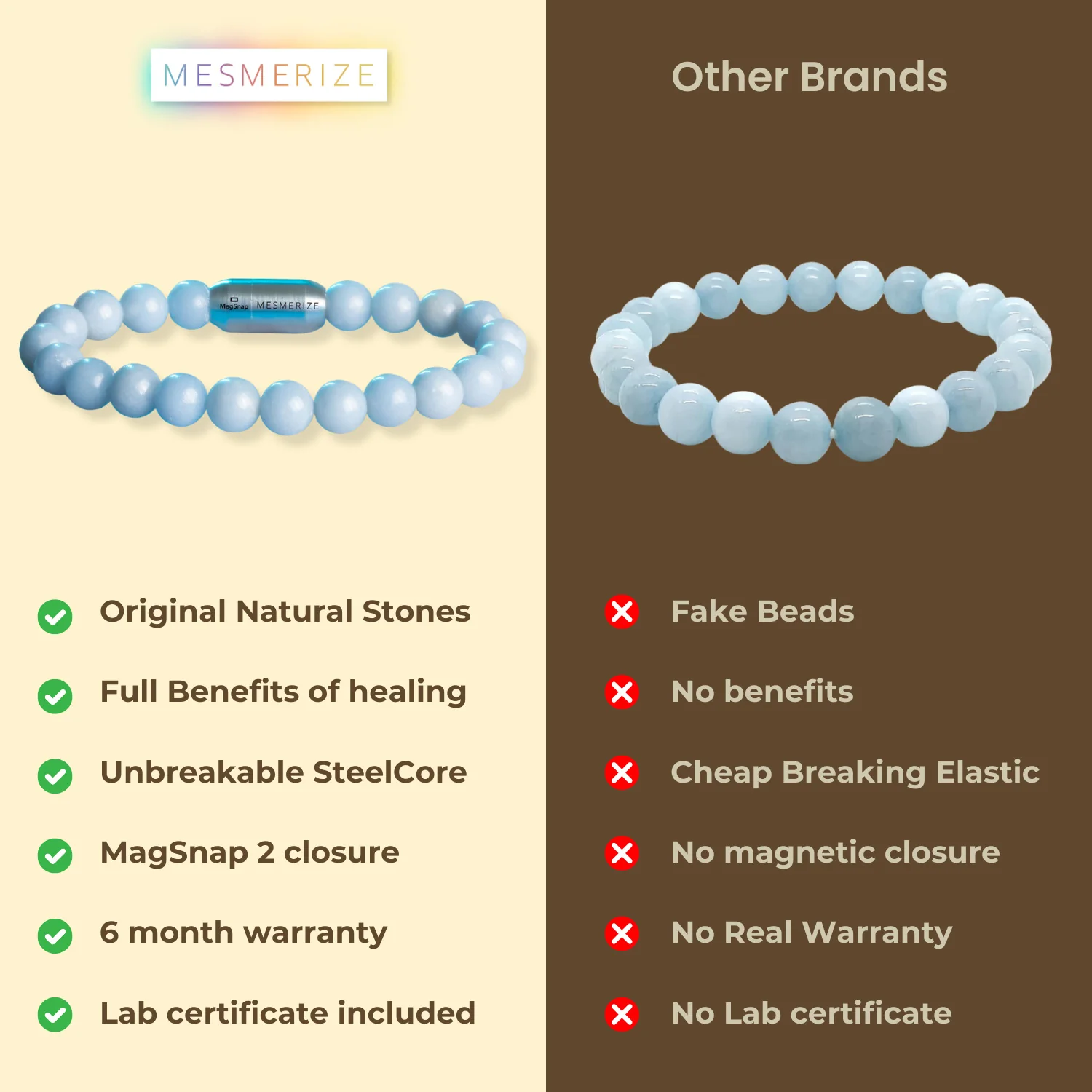 Calming Angelite Natural Stone Bracelet - Image 6