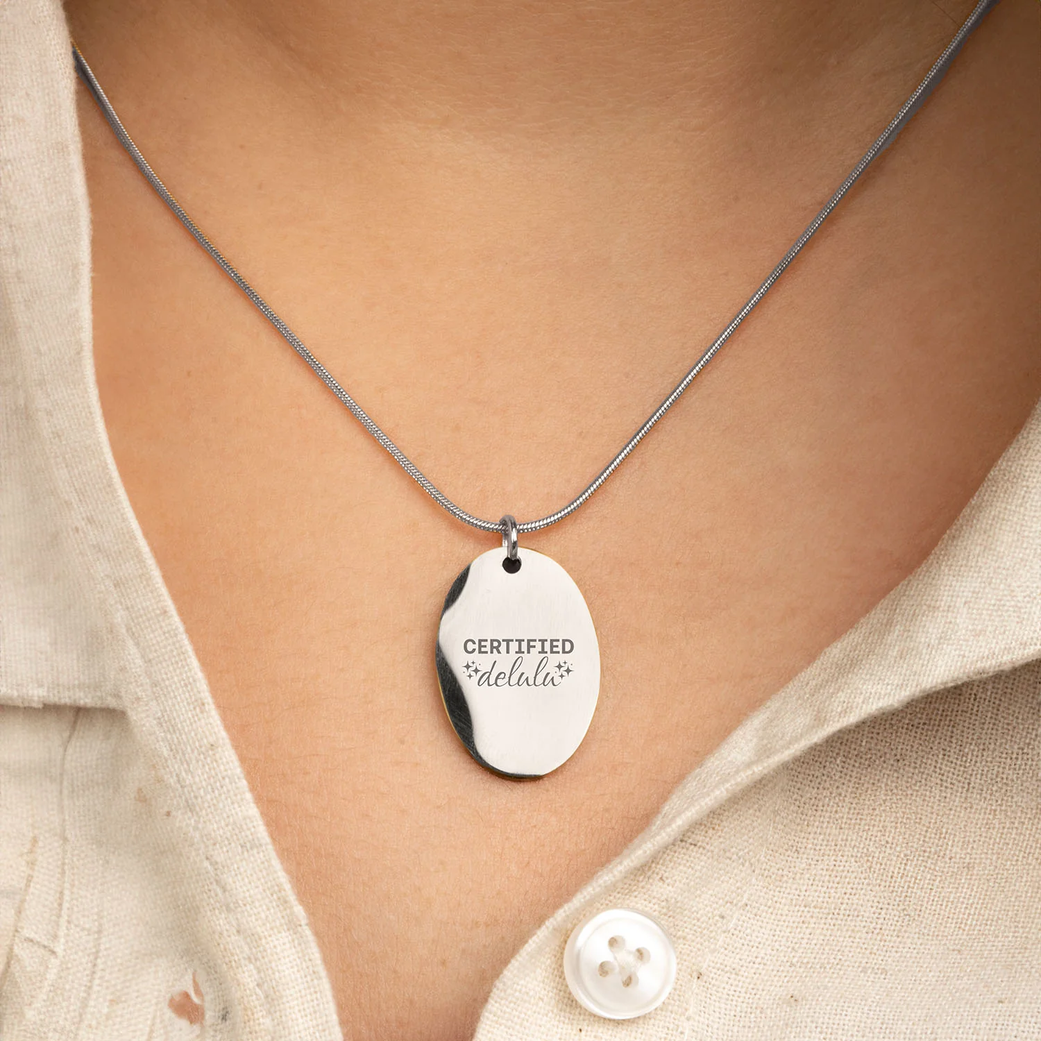 Certified Delulu Oval Necklace - Image 2