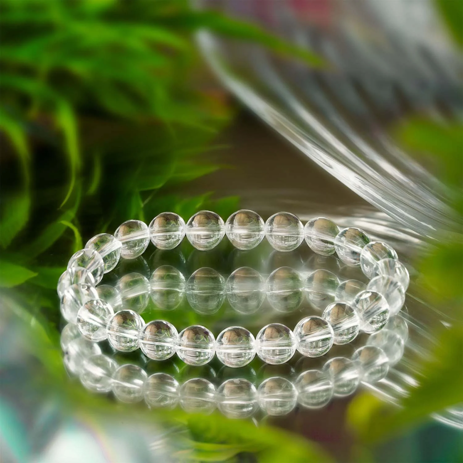 Pure Clear Quartz Natural Stone Bracelet - Image 10