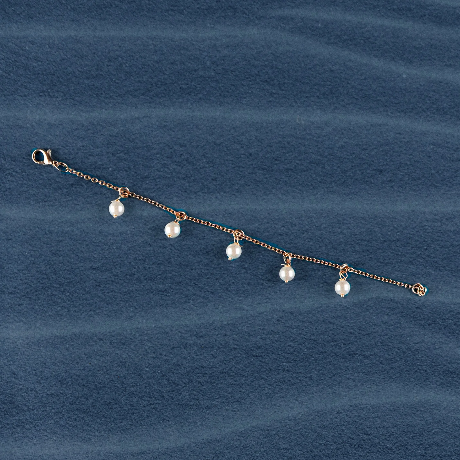Cynthia Rose Gold Natural Pearl Bracelet - Image 2