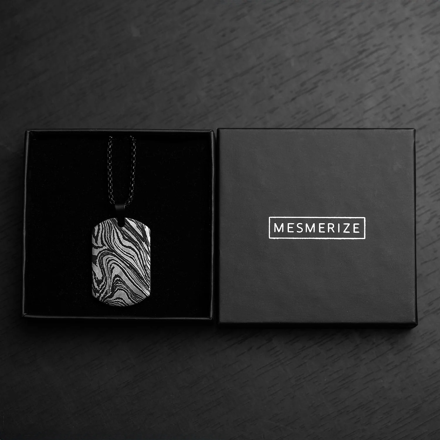 Damascus Steel Dog Tag Necklace - Image 4