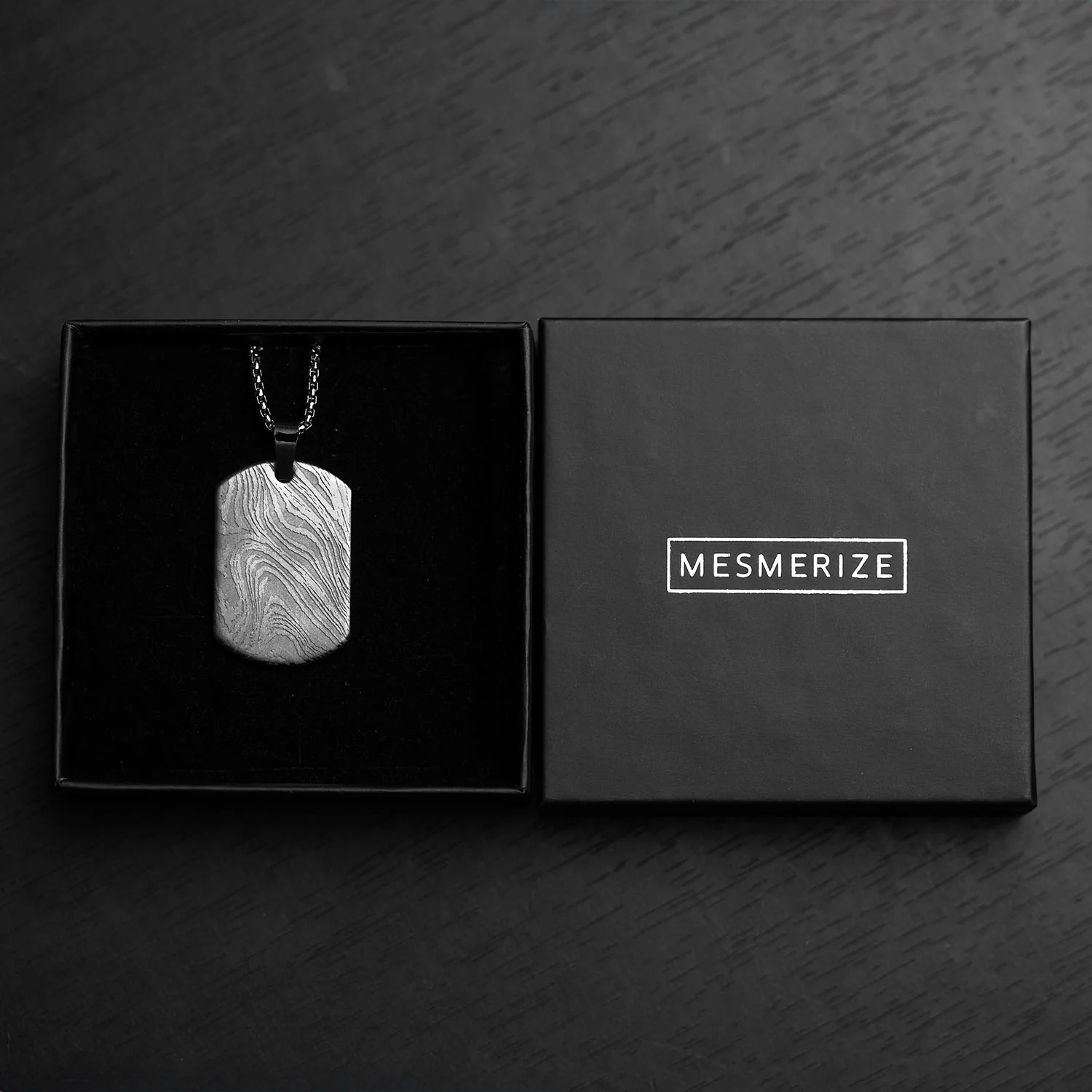 Damascus Steel Dog Tag Necklace - Image 9