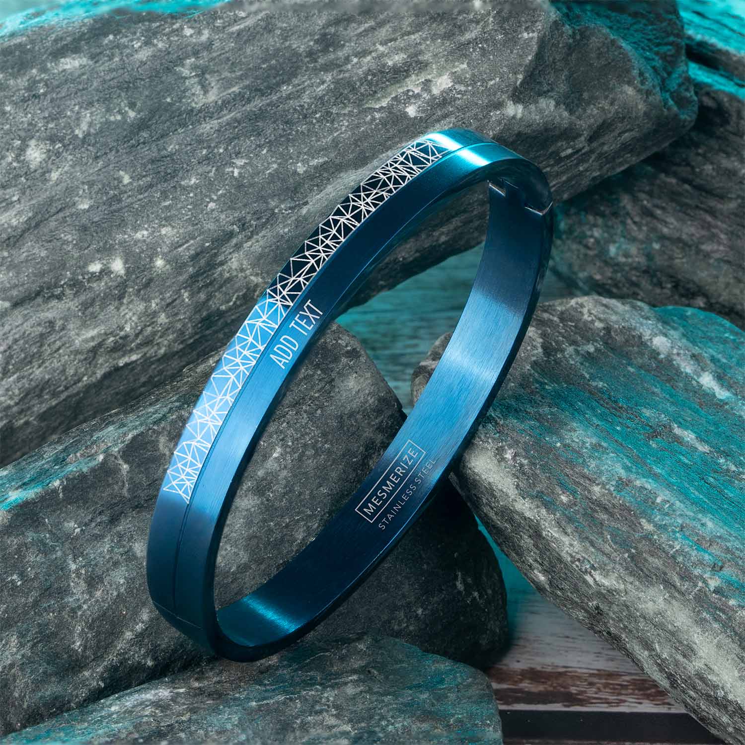 Delta Grid Oval Kada Bracelet - Image 16