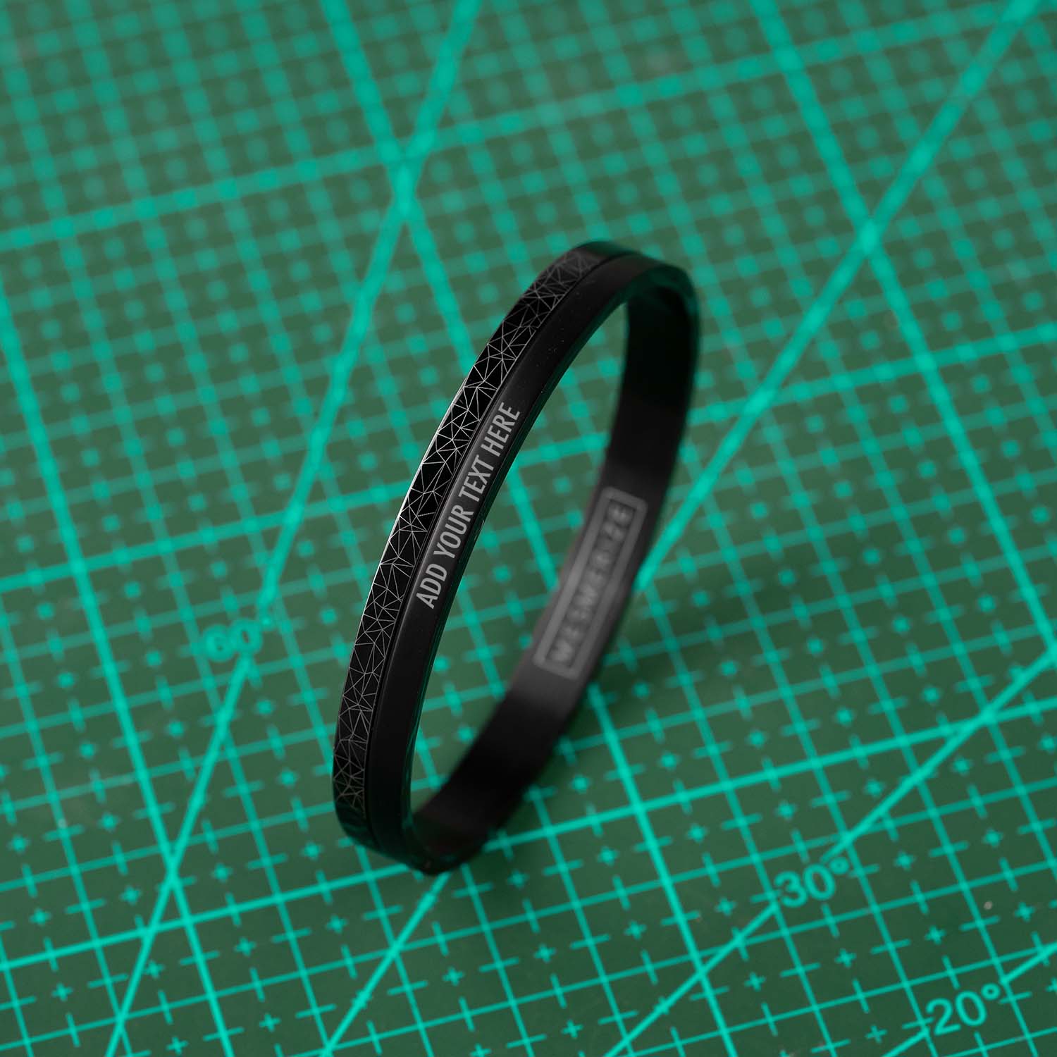 Delta Grid Oval Kada Bracelet - Image 8