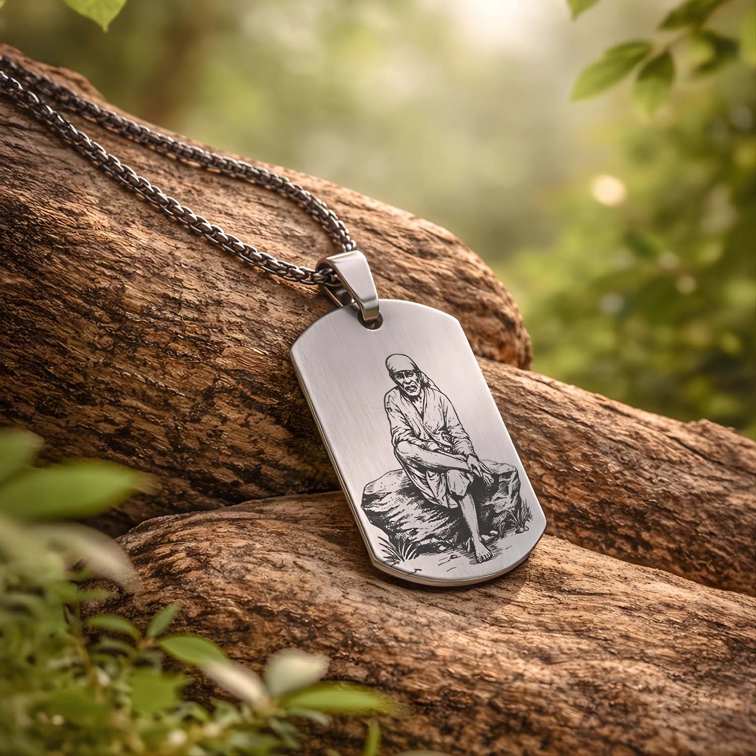 Divine Sai Baba Godform Tag Necklace - Image 15