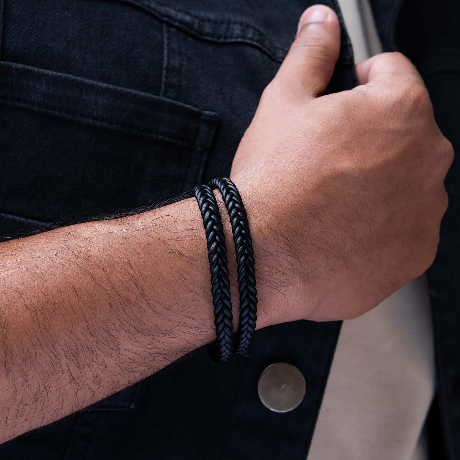 Dominion Layered NeoLeather Bracelet With MagSlide - Image 2