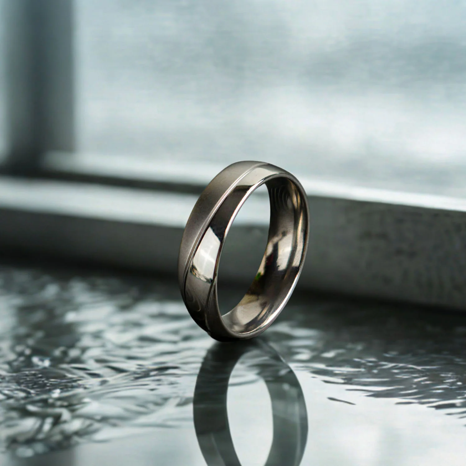 Dual Finish Band Ring - Image 6
