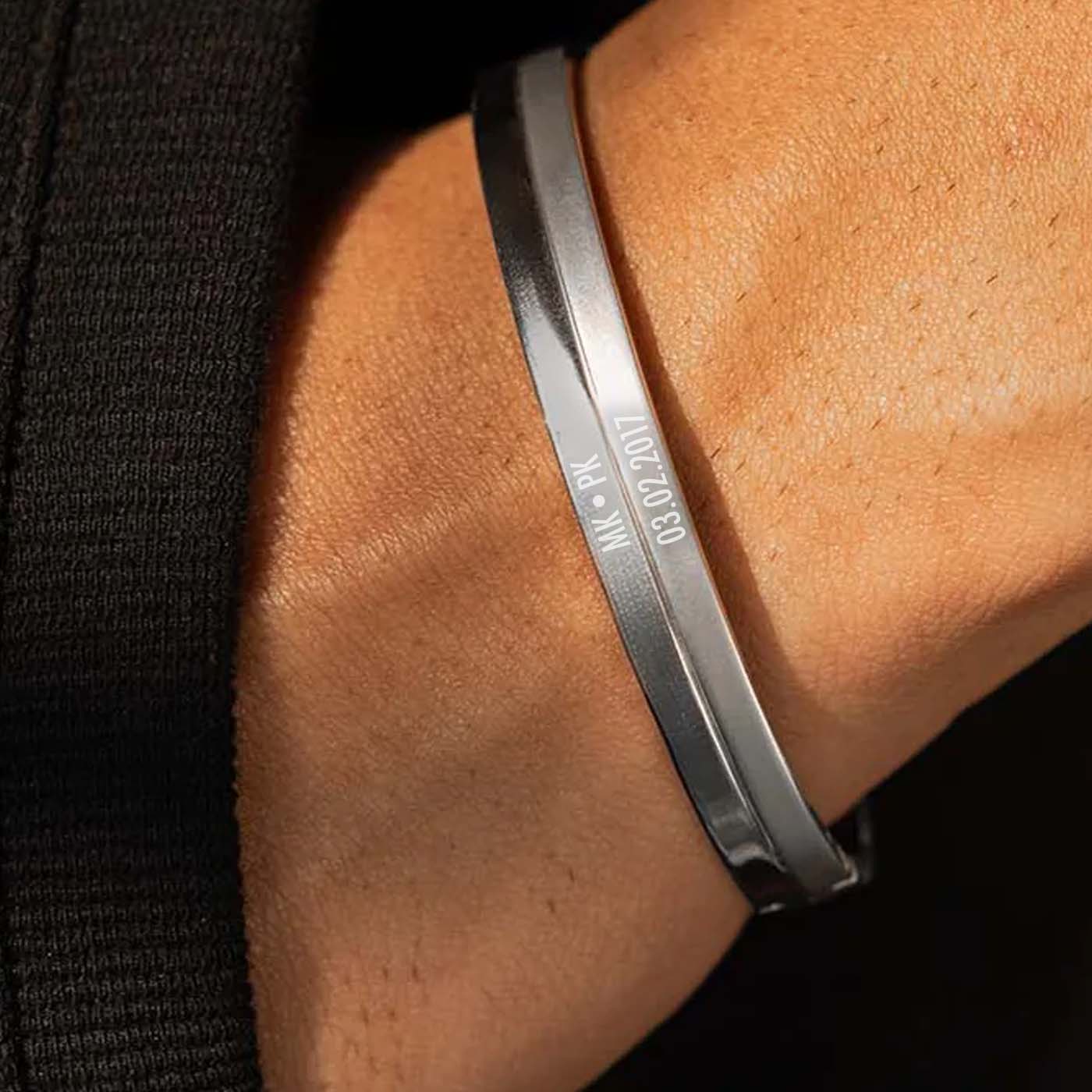 Dual Finish Oval Kada Bracelet - Image 22