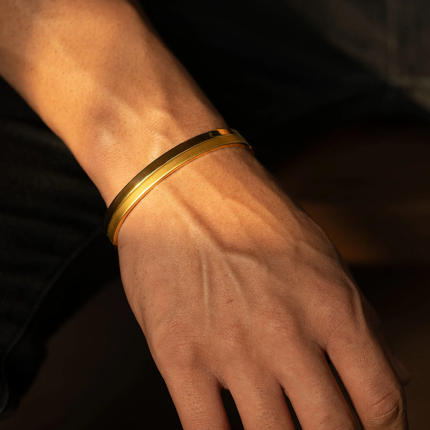 Dual Finish Oval Kada Bracelet - Image 36