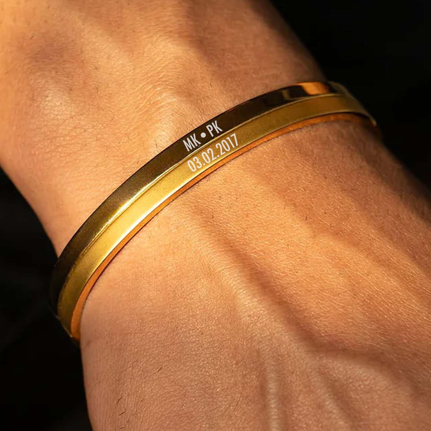 Dual Finish Oval Kada Bracelet - Image 46