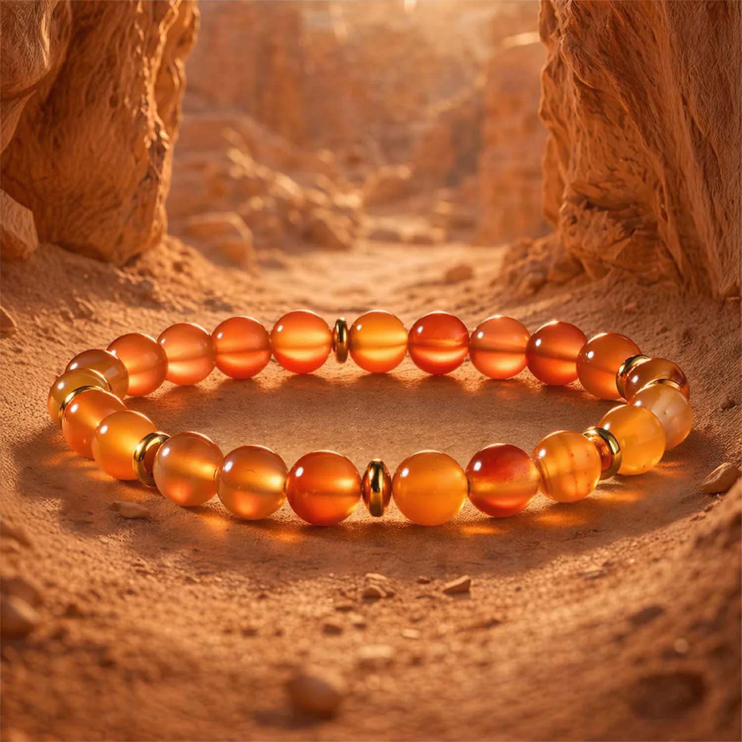 Empowering Carnelian Natural Stone Bracelet - Image 10
