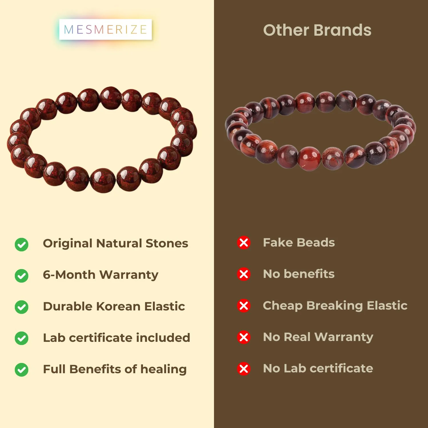 Energizing Garnet Natural Stone Bracelet - Image 15