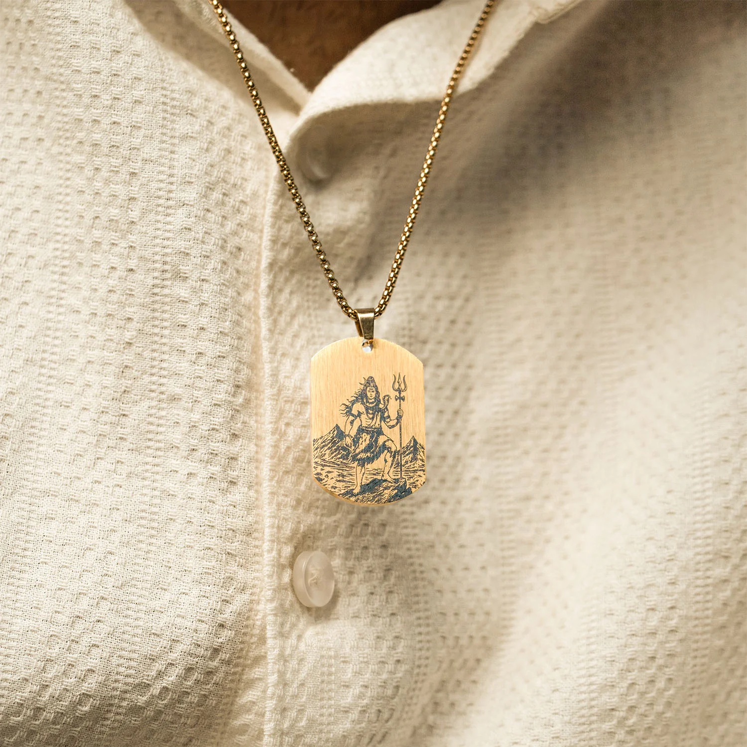 Eternal Shiv Godform Tag Necklace - Image 17
