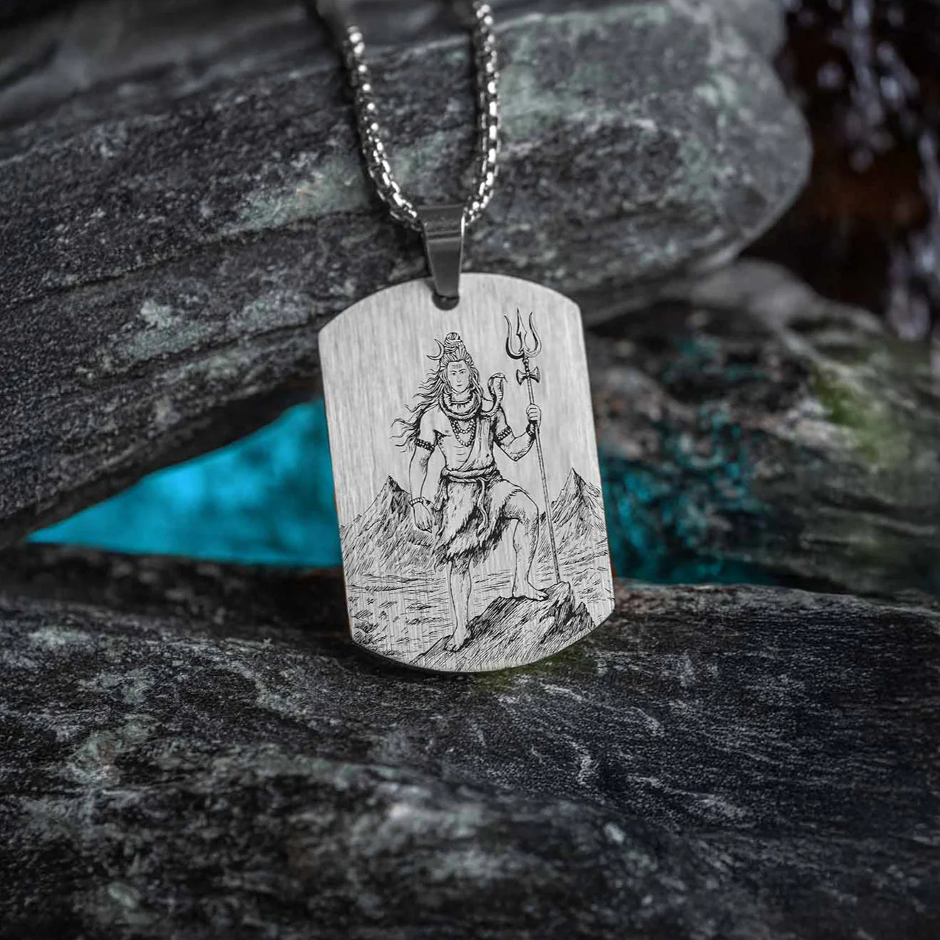 Eternal Shiv Godform Tag Necklace - Image 8