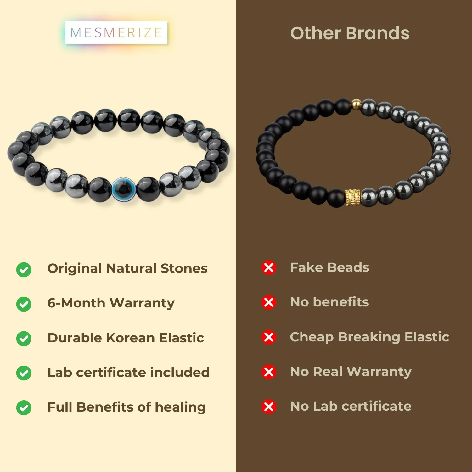 Protective Evil Eye Hematite Natural Stone Bracelet - Image 15