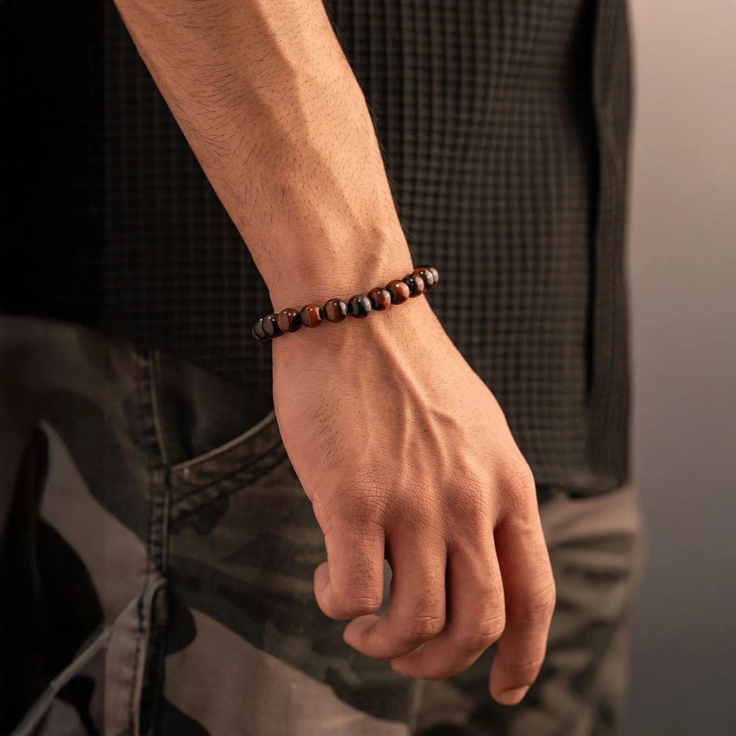 Fearless Red Tiger Eye Natural Stone Bracelet - Image 12