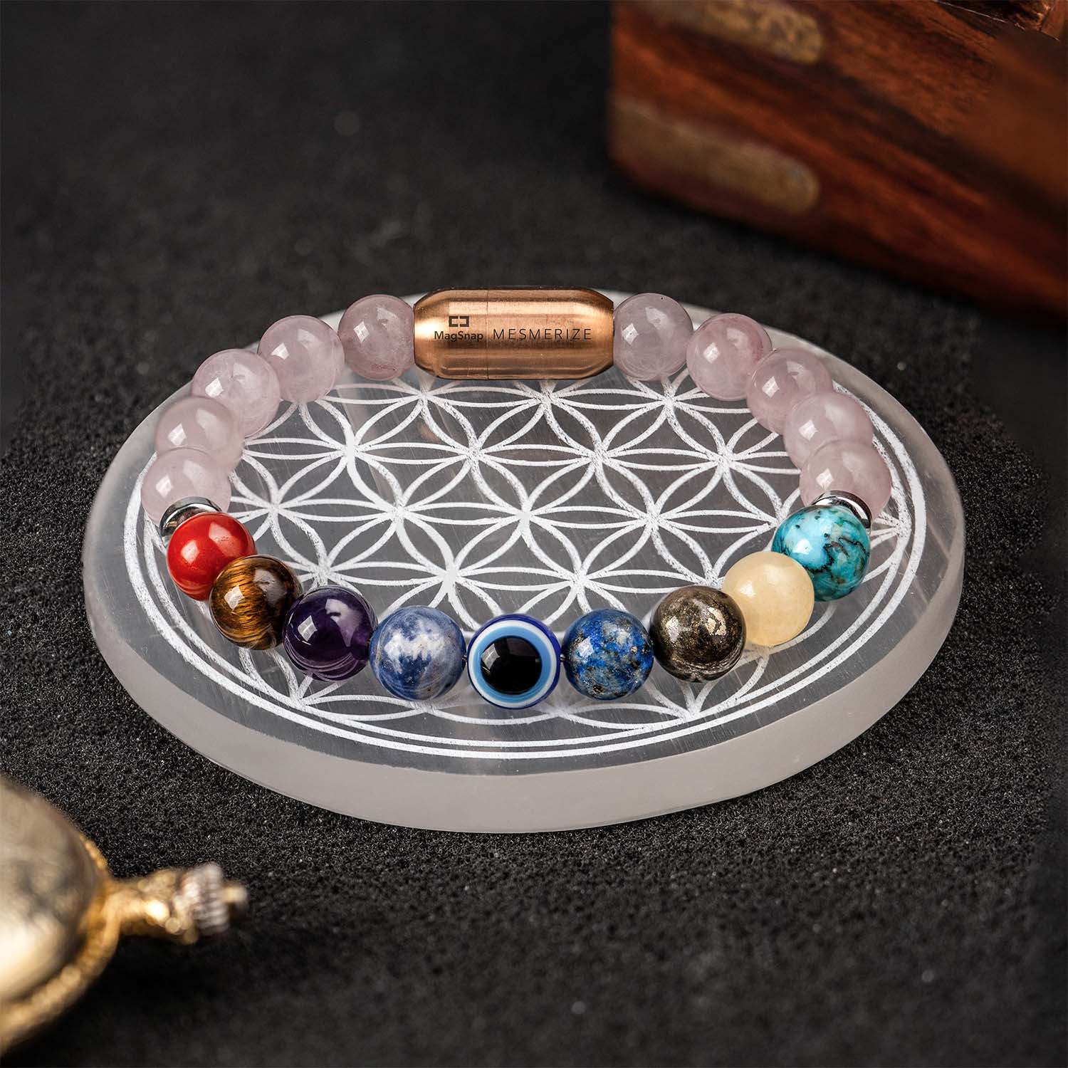 Flower Of Life Selenite Charging Plate - Image 5