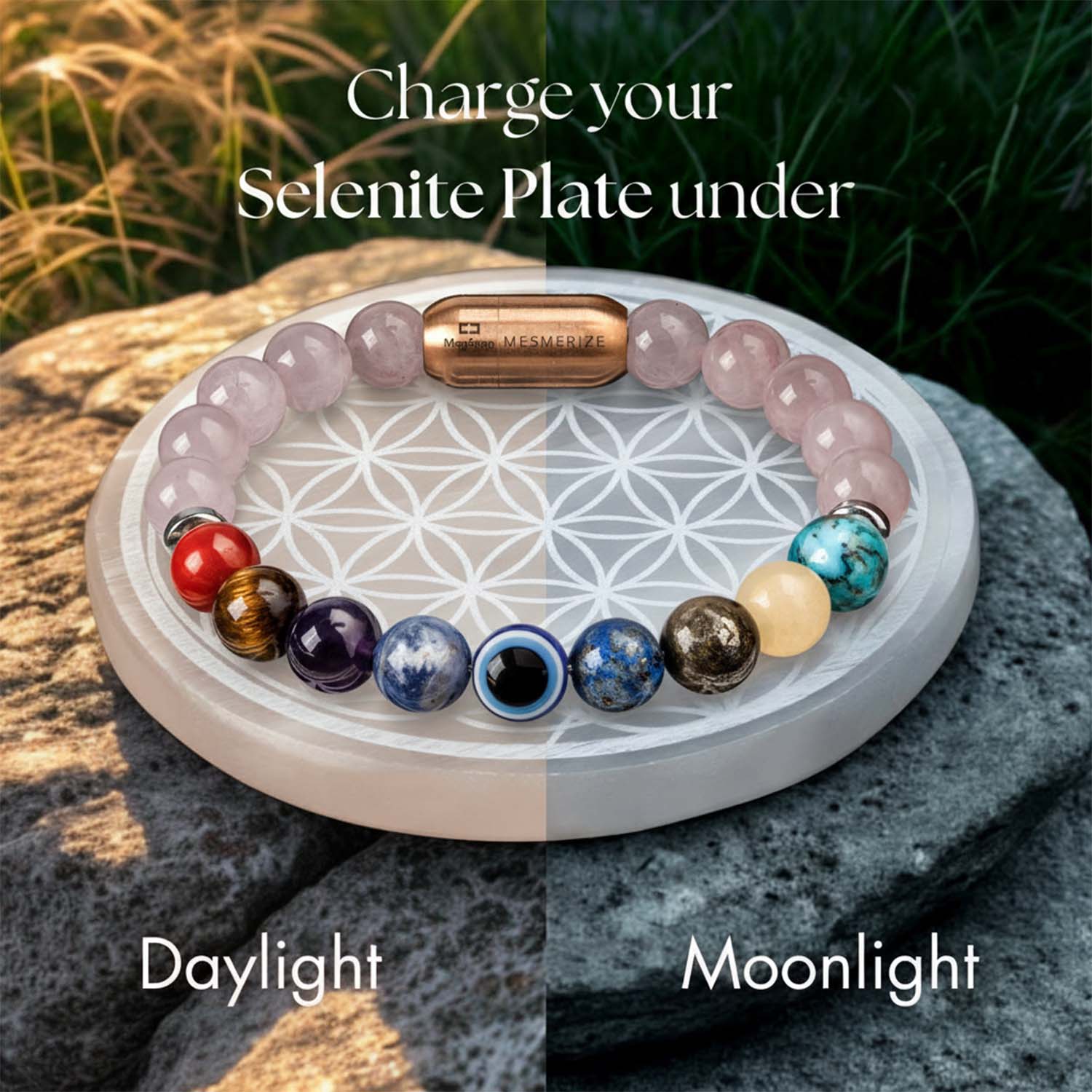 Flower Of Life Selenite Charging Plate - Image 7