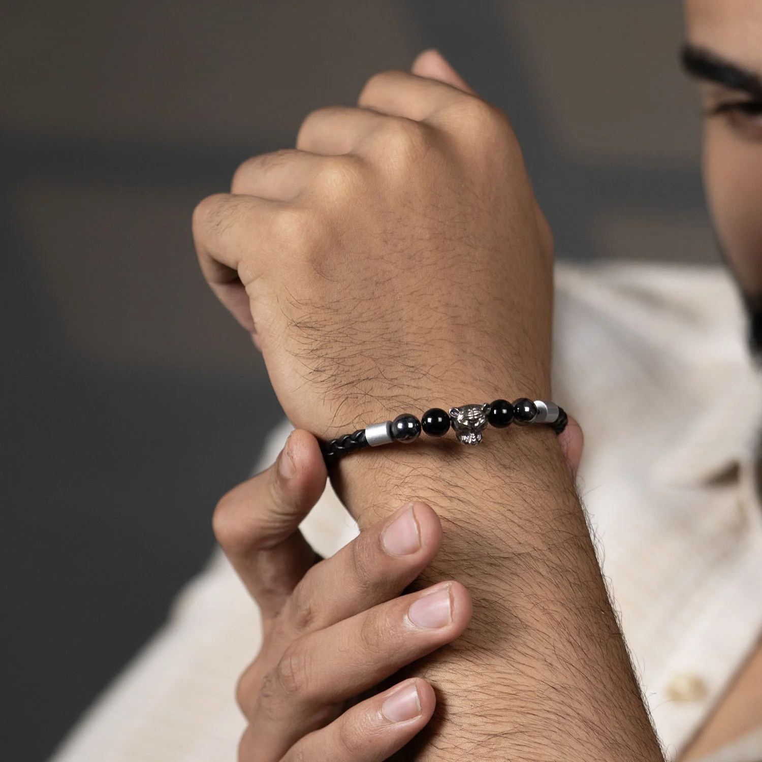 Focus Black Panther Natural Stone NeoLeather Bracelet With MagSnap2 - Image 3